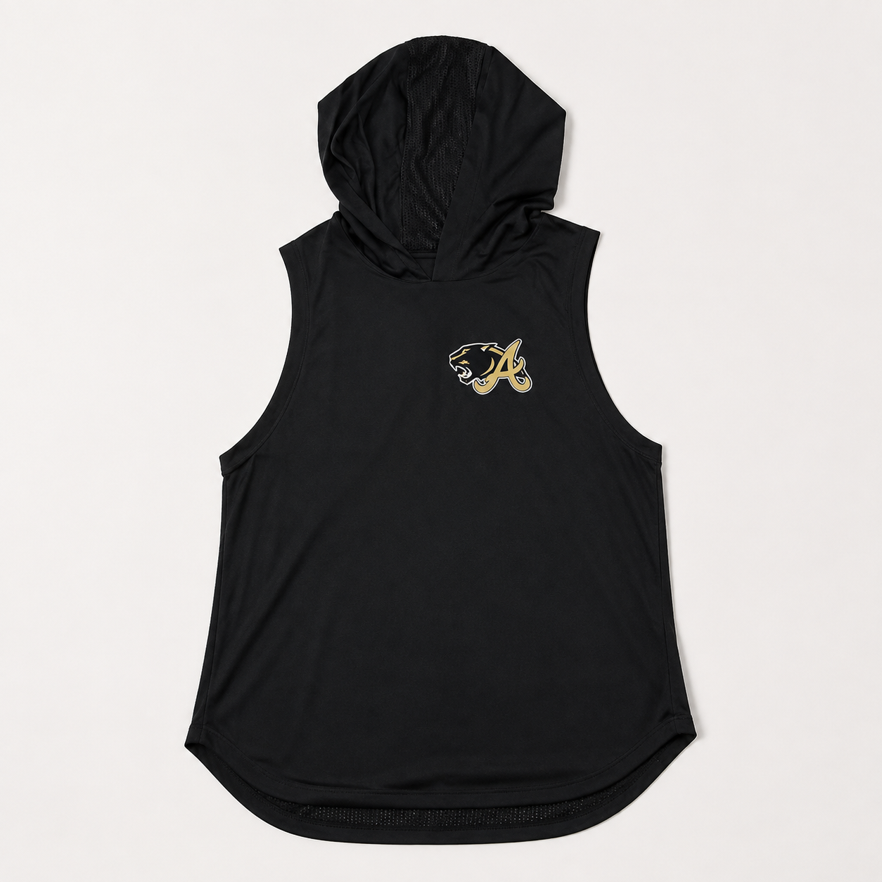 Abbott Panthers Black Sleeveless Performance Hooded