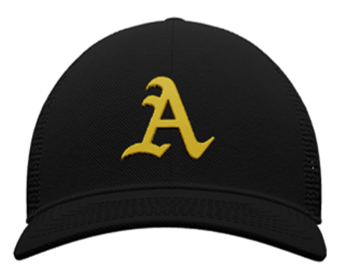 *Abbott A Logo- LOW-PRO TRUCKER CAP-YOUTH- Black