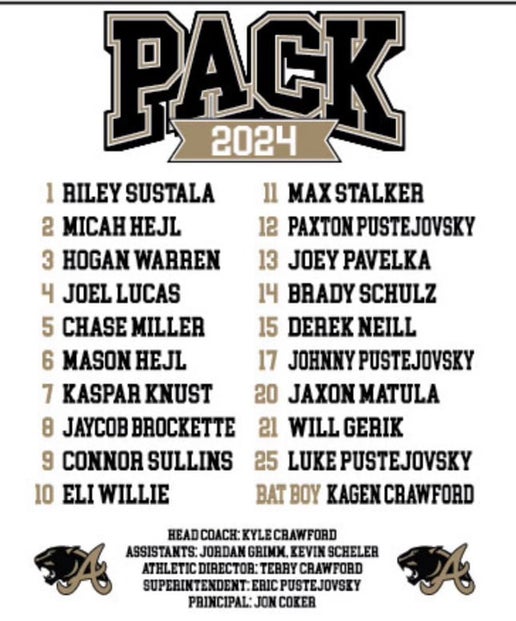 2024 Abbott Panther State Baseball-Dry Fit- Short Sleeve